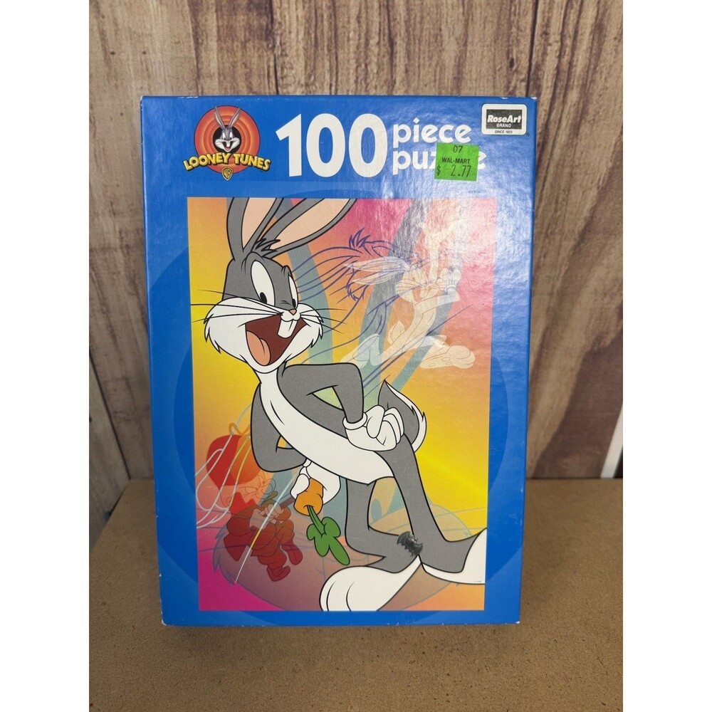 BUGS BUNNY Looney Tunes JIGSAW PUZZLE 100 PIECES COMPLETE Rose Art